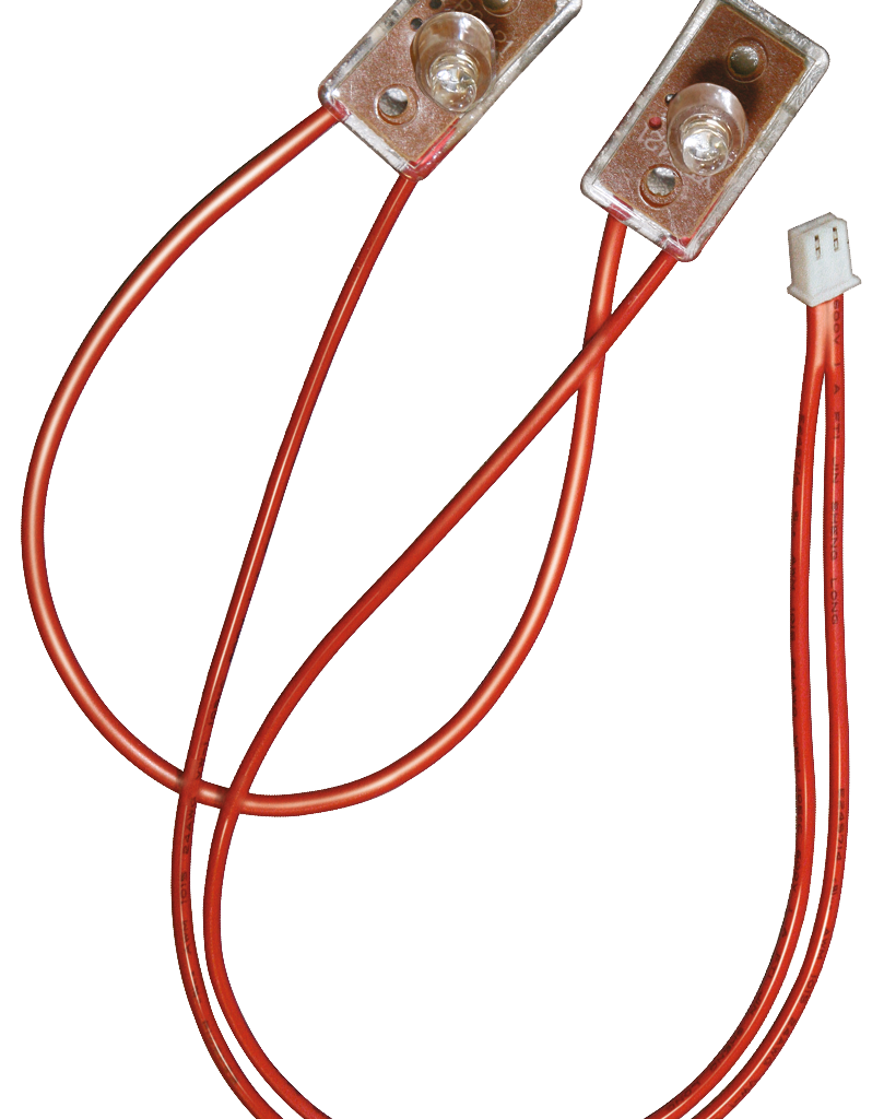 Conjunto sera 31123 de duas lâmpadas LED azuis com portalâmpadas e cabo