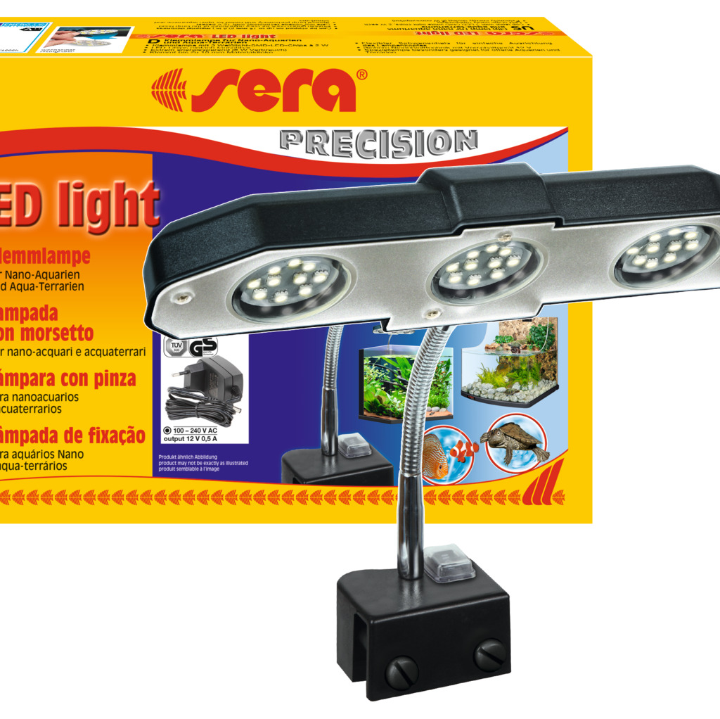 sera LED light 6 W com embalagem e três módulos daylight