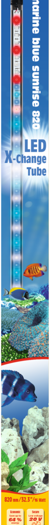 Embalagem sera LED X-Change Tube marine blue sunrise 820 mm