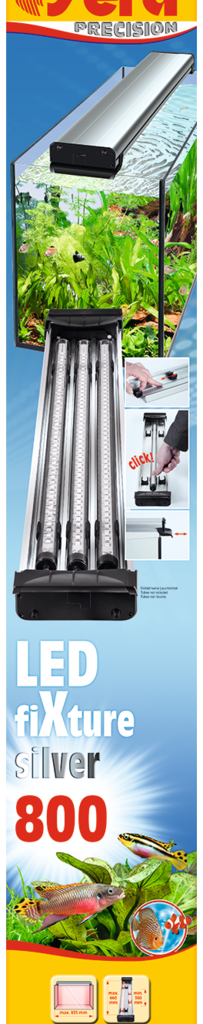 Embalagem sera LED fiXture silver 800 prateado