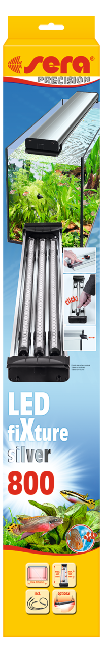 Embalagem sera LED fiXture silver 800 prateado