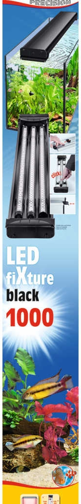 Embalagem sera LED fiXture black 1000 preto