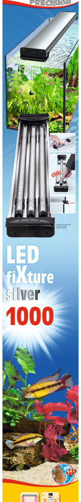 Embalagem sera LED fiXture silver 1000 prateado