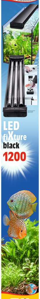 Embalagem sera LED fiXture black 1200 preto
