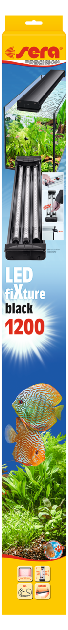 Embalagem sera LED fiXture black 1200 preto