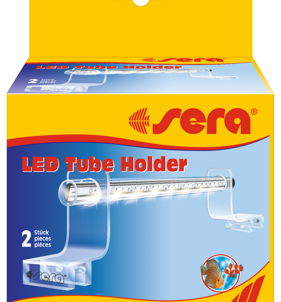 Embalagem com dois sera LED Tube Holder Clear
