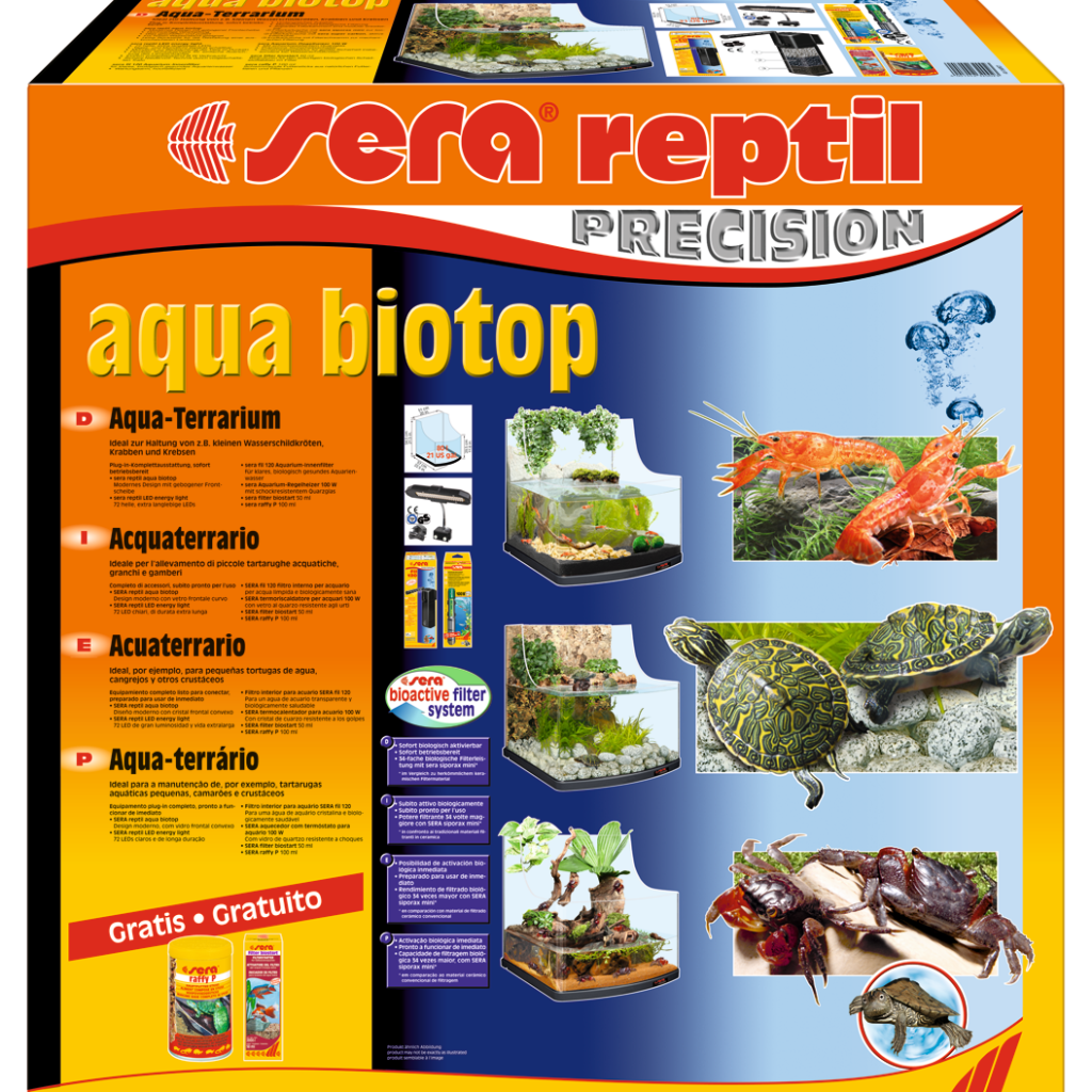 Caixa do aquaterrário sera reptil aqua biotop, referência 32002