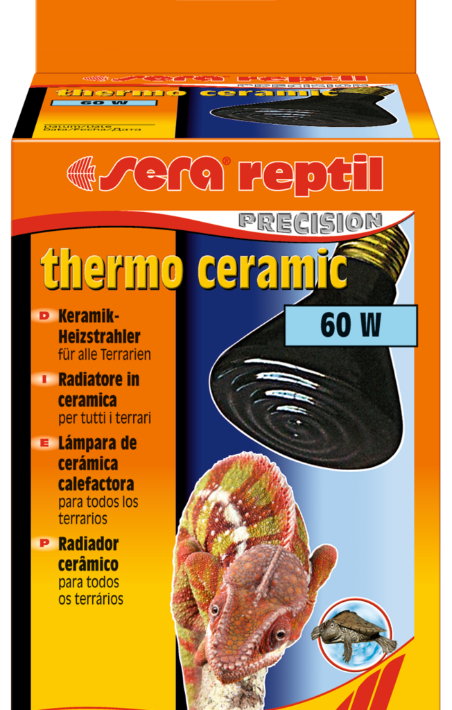 Embalagem sera reptil thermo ceramic de 60 W, referência 32010