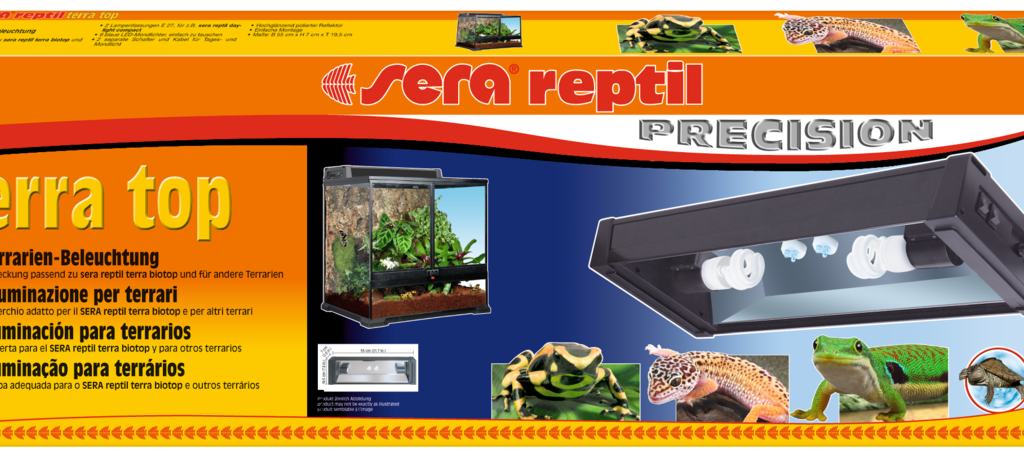 Embalagem da calha sera reptil terra top, referência 32028