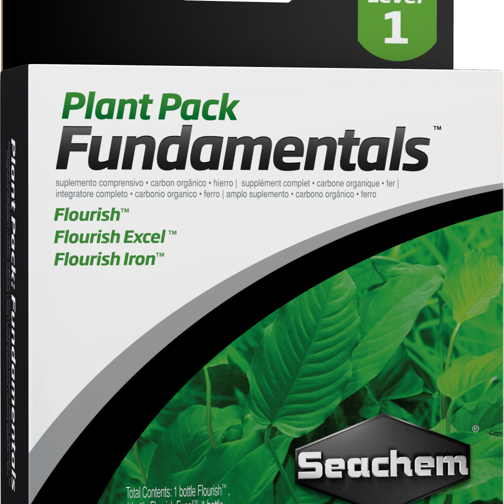 Embalagem Seachem Plant Pack Fundamentals com Flourish, Flourish Iron e Flourish Excel de 100 ml