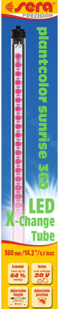Embalagem Sera LED X-Change Tube plantcolor sunrise 360 mm, referência 31250
