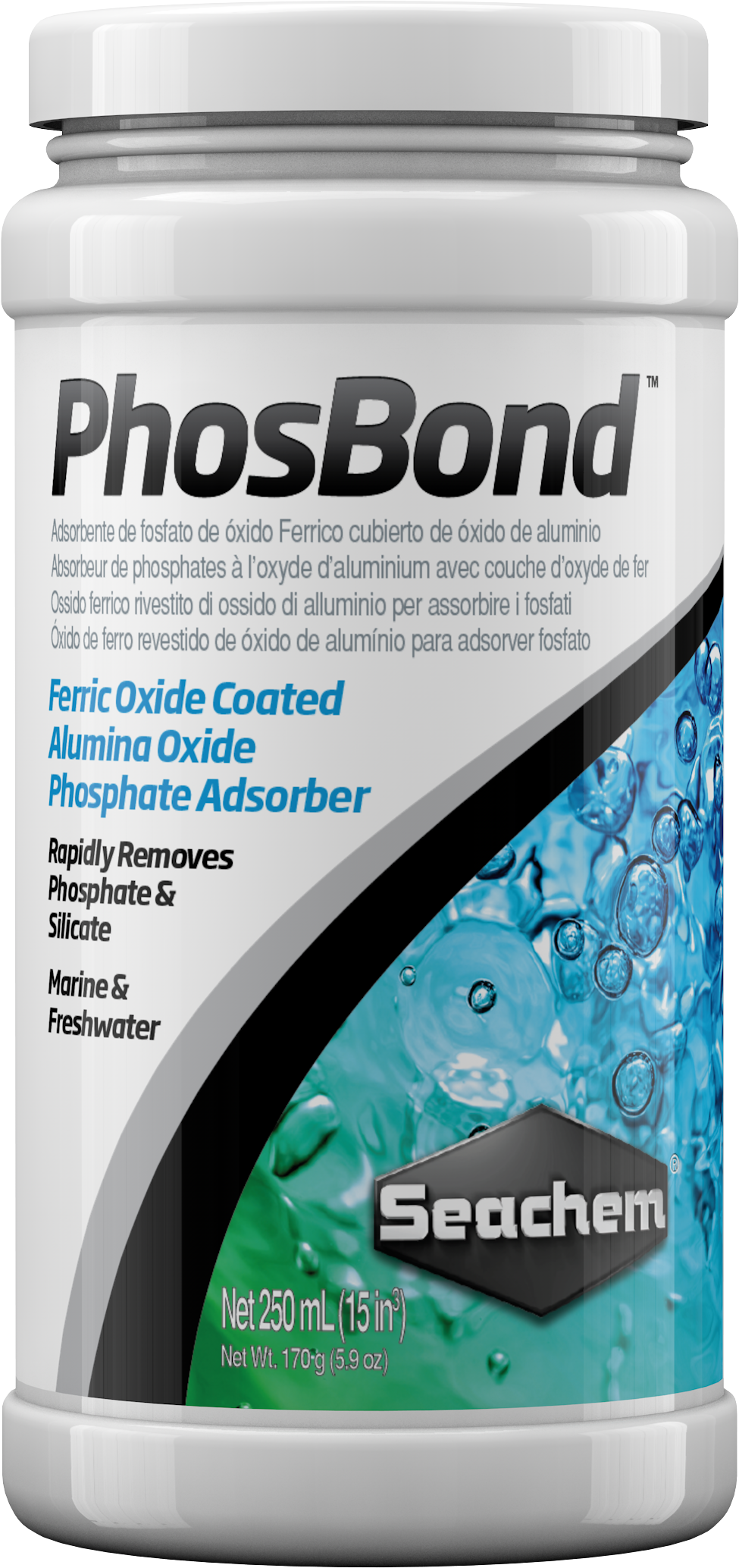 Embalagem Seachem PhosBond 250 ml