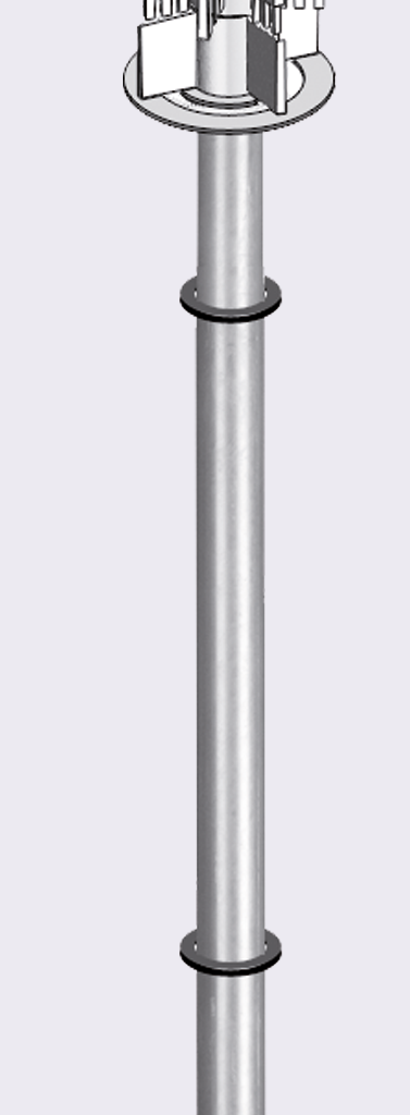 Conjunto de rotores com tubo ascendente Sera para reator CO2 1000, referência 08072