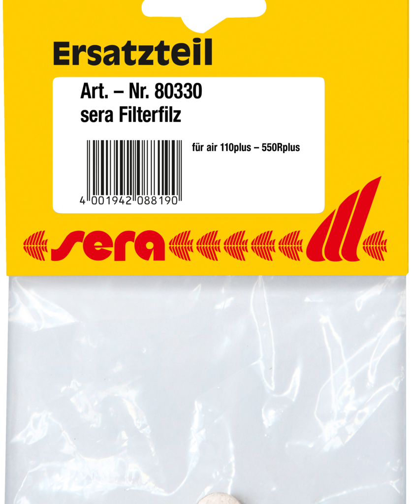 Embalagem sera com filtro de feltro para bombas de ar air plus