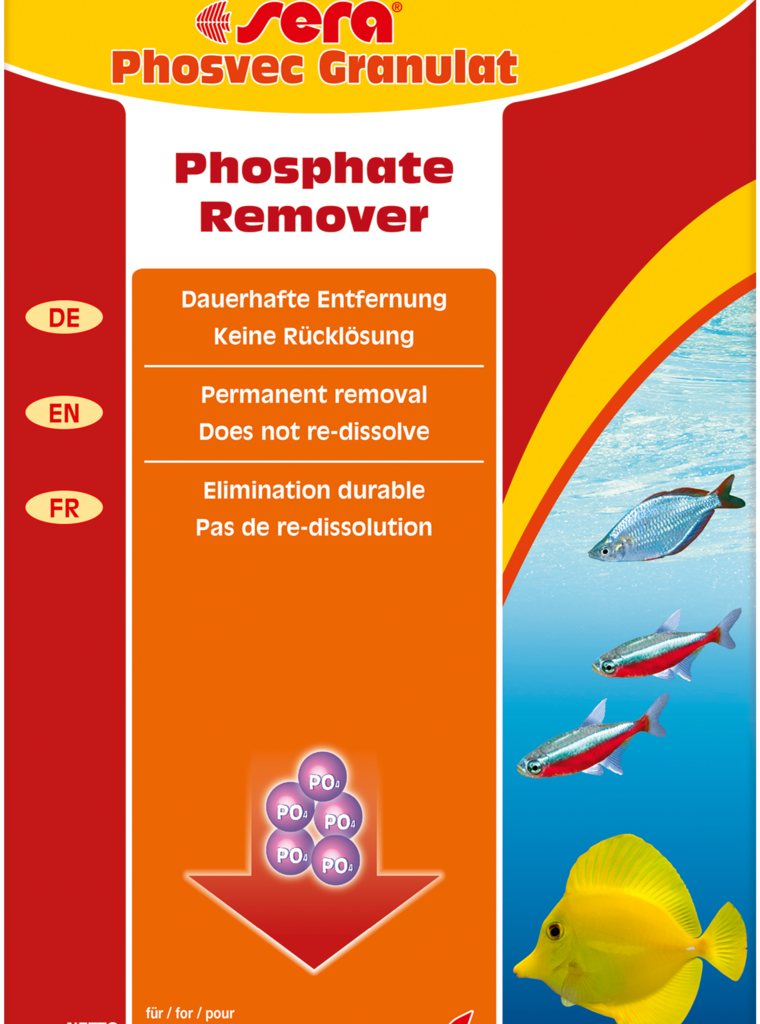 Embalagem sera Phosvec Granulat 500 g, referência 08415