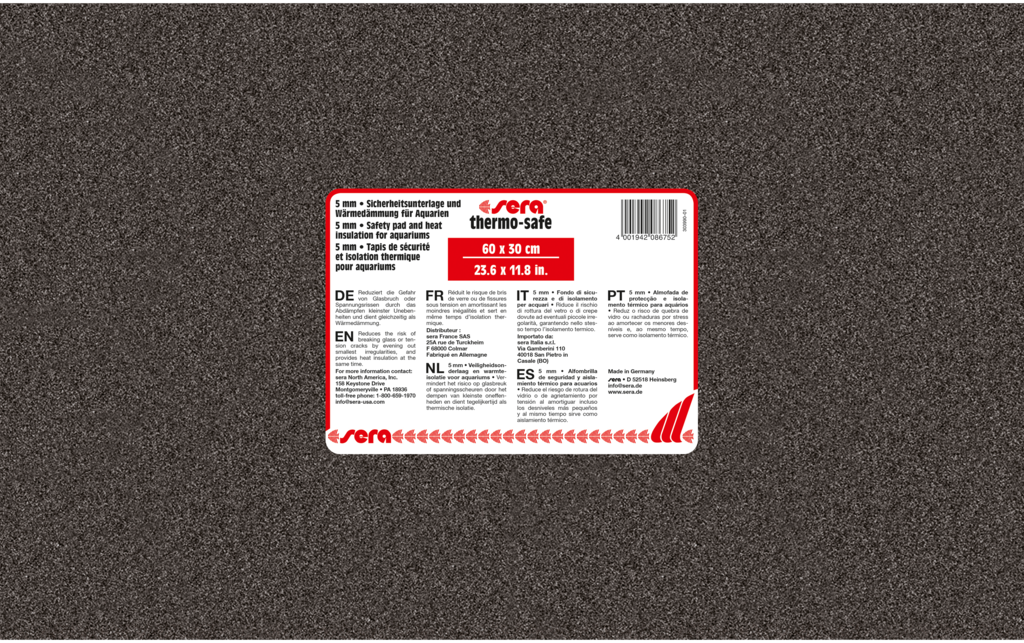 Base isolante sera thermo-safe 60 por 30 cm, 5 mm
