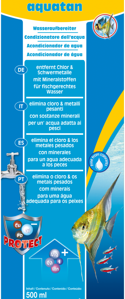Embalagem SERA Aquatan 500 ml, para tratamento de até 2000 litros
