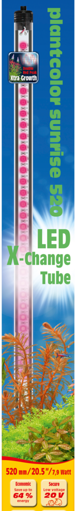 Embalagem sera LED X-Change Tube plantcolor sunrise 520