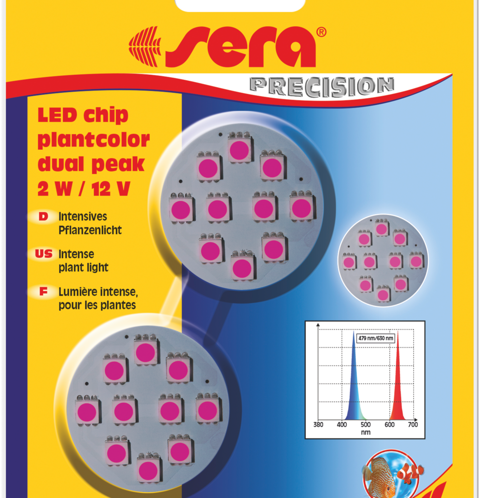 Embalagem Sera LED chip plantcolor dual peak, duas unidades, referência 31184