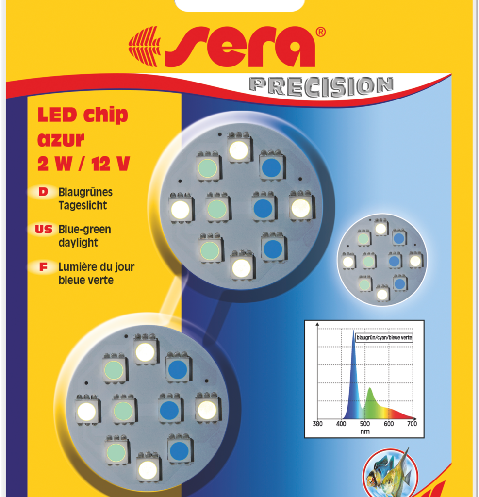 Embalagem Sera LED chip azur, duas unidades, referência 31181