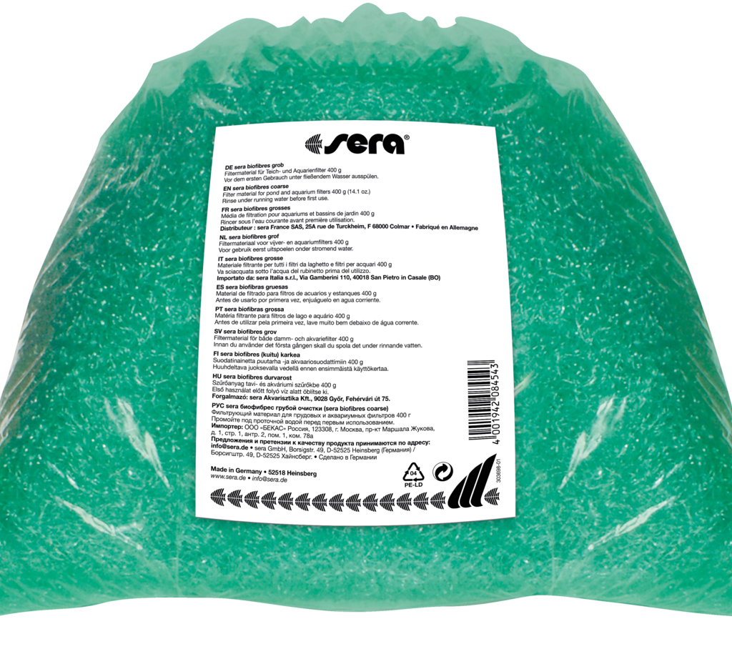 Embalagem sera biofibres coarse 400 g, referência 08454