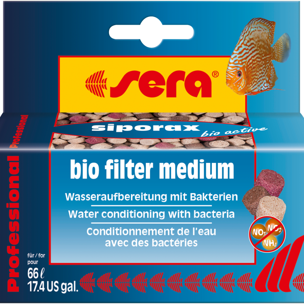 Embalagem sera siporax bio active Professional 35 g para 66 litros