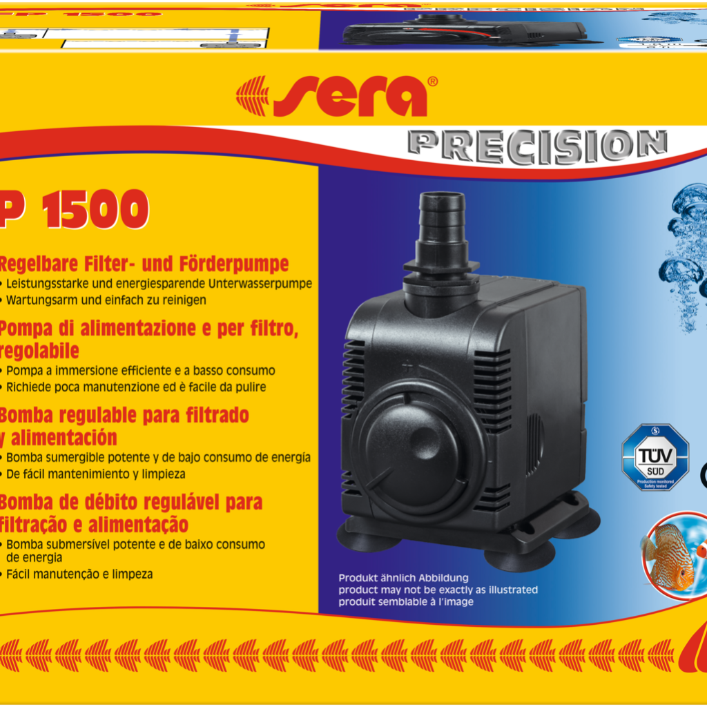 Embalagem da bomba SERA FP 1500, referência 30596