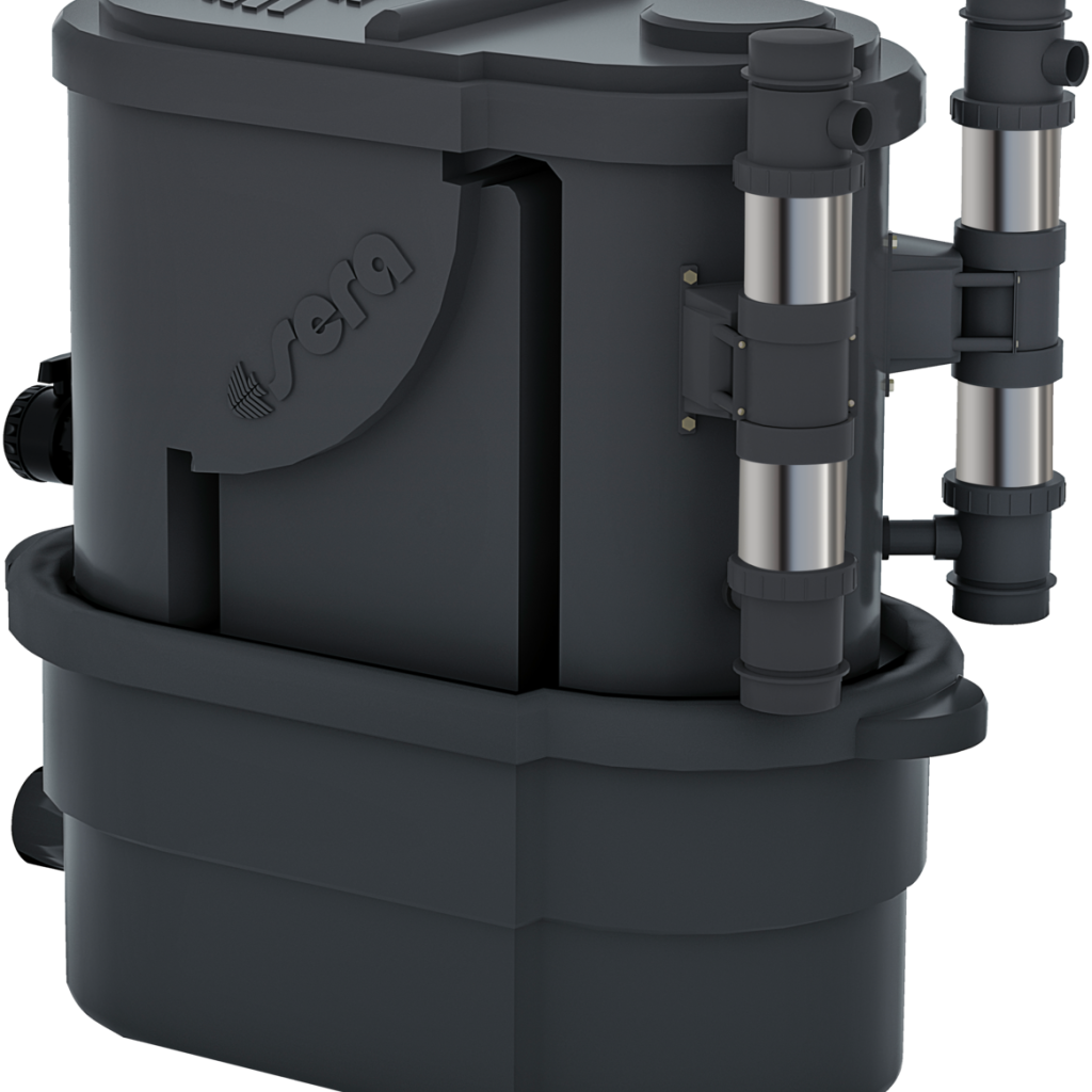 Filtro sera KOI Professional 24000 antracite com dois sistemas UV-C de 55 W, sem bombas