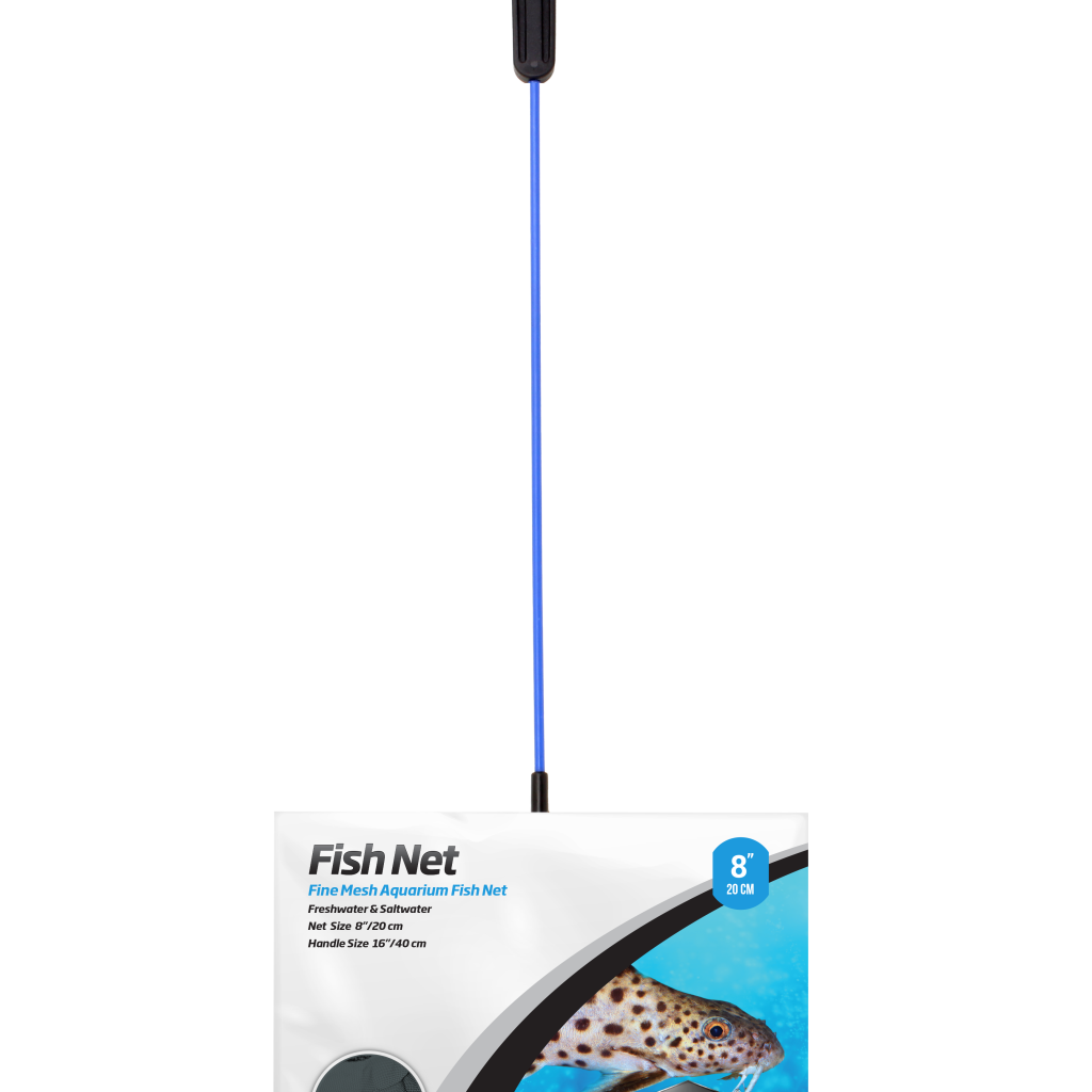 Embalagem Seachem Fish Net 20 cm malha fina cabo comprido