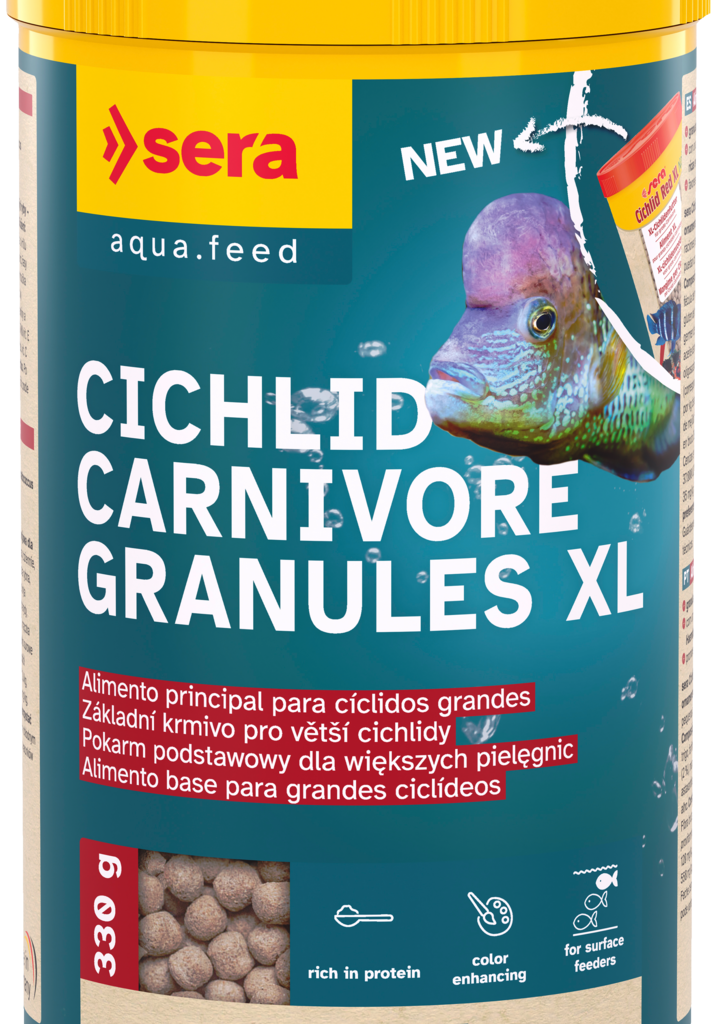 sera Cichlid Carnivore Granules XL 1000 ml 330 g referência 00214