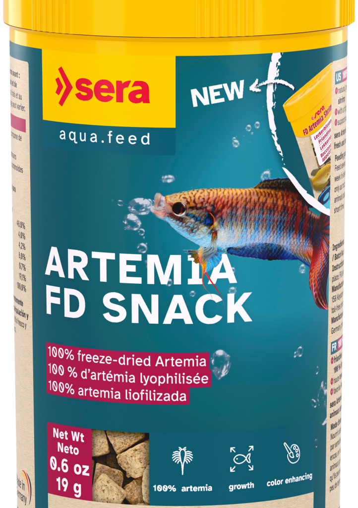 Embalagem Sera Artemia FD Snack 250 ml, 19 g