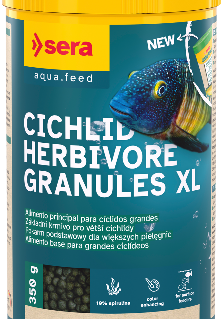 sera Cichlid Herbivore Granules XL 1000 ml 350 g