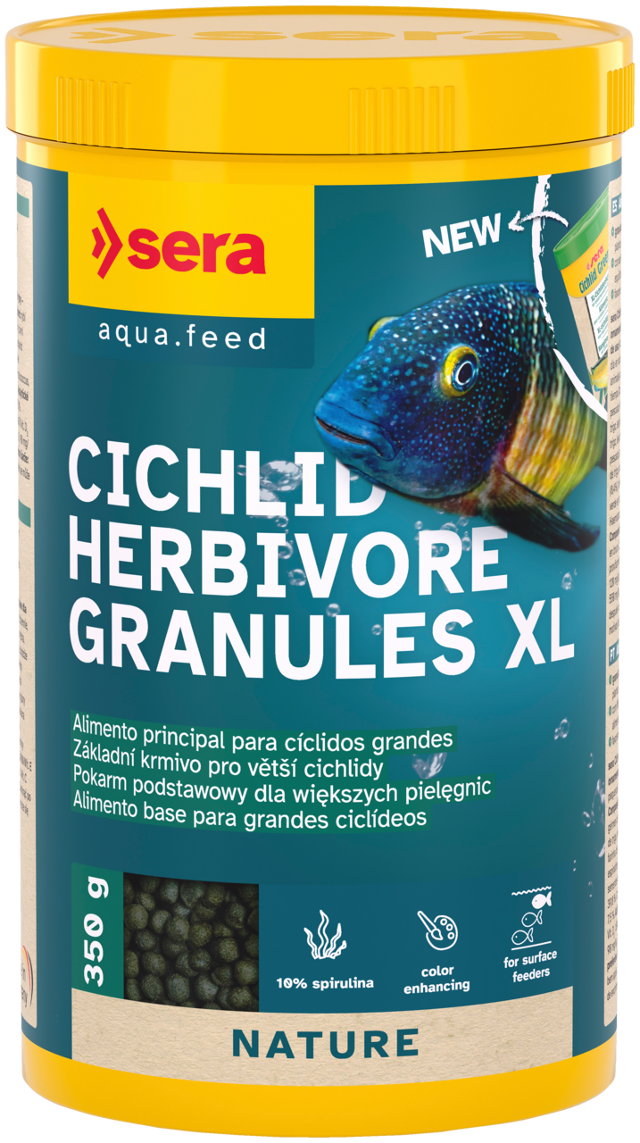 sera Cichlid Herbivore Granules XL 1000 ml 350 g