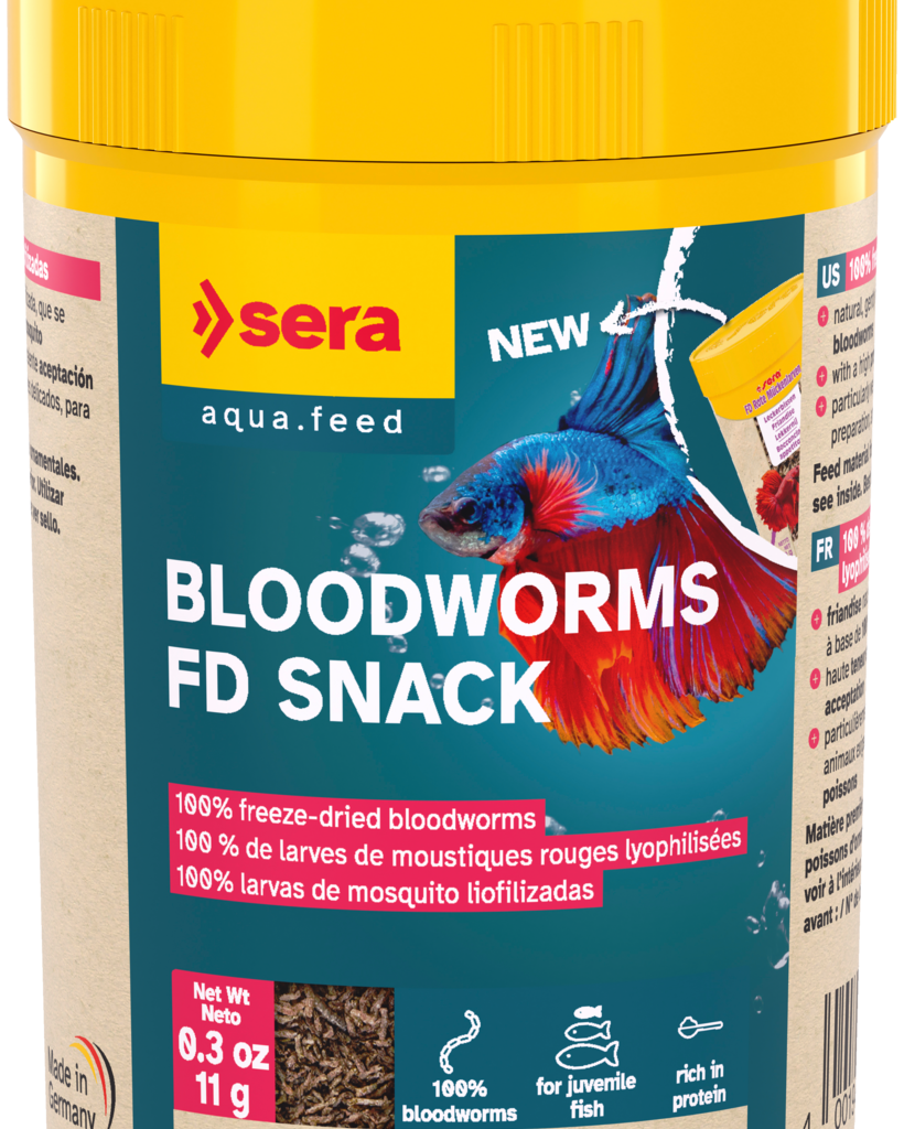 Embalagem sera Bloodworms FD Snack 100 ml, 11 g