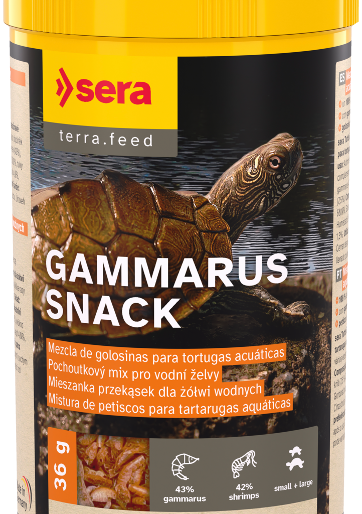 Sera Turtle Gammarus Snack 250 ml, 36 g, referência 01750