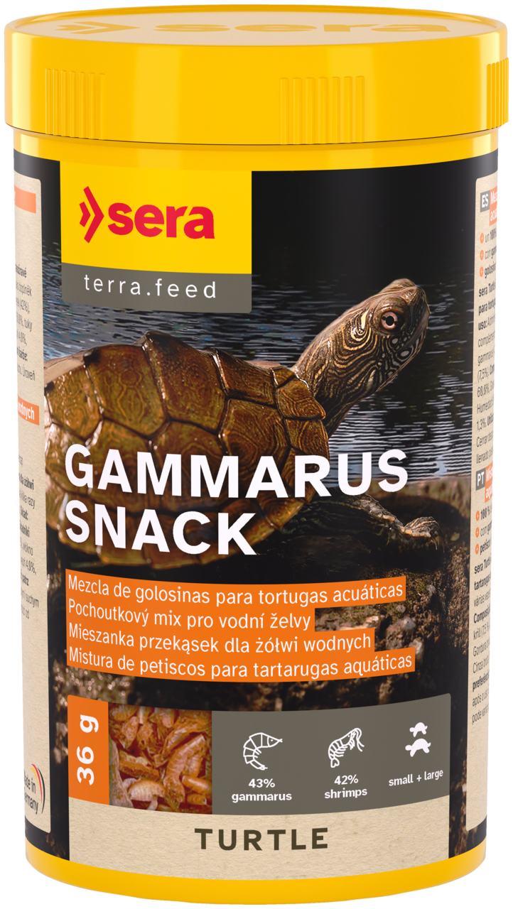 Sera Turtle Gammarus Snack 250 ml, 36 g, referência 01750