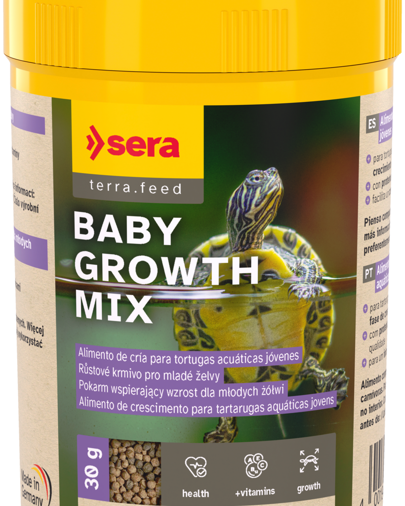 Embalagem Sera Turtle Baby Growth Mix de 100 ml, 30 g, referência 01727
