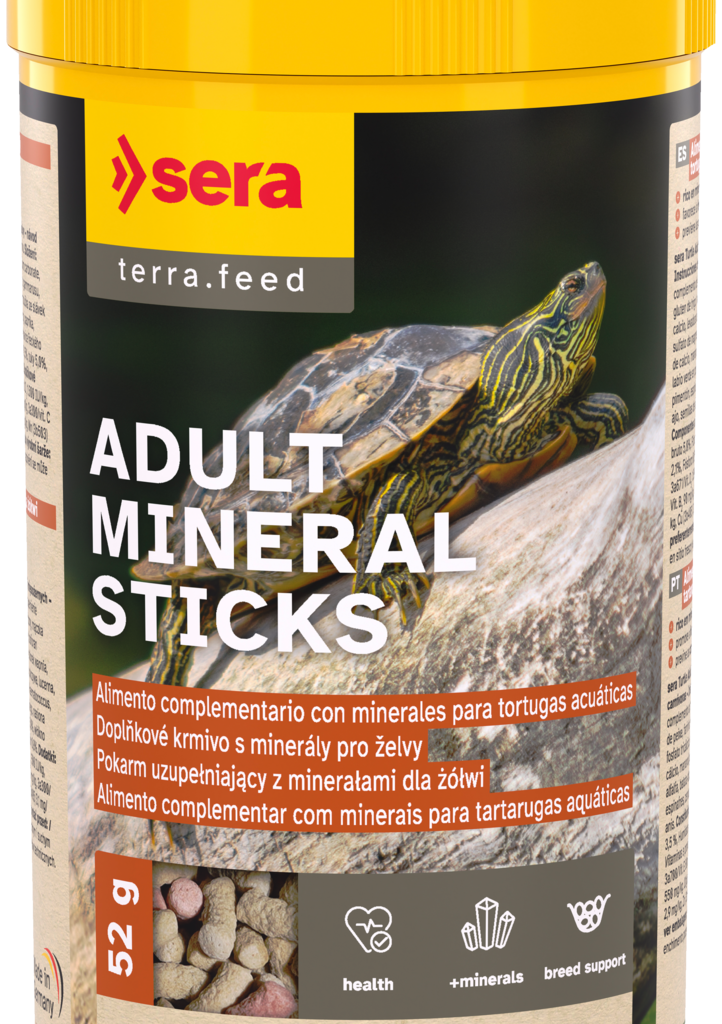 sera Raffy Mineral Turtle Adult Mineral Sticks 250 ml 52 g