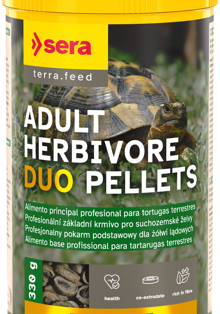 sera Herbivor Tortoise Adult Herbivore Duo Pellets 1000 ml 330 g