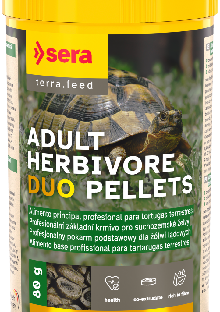 sera Herbivor Tortoise Adult Herbivore Duo Pellets 250 ml 80 g