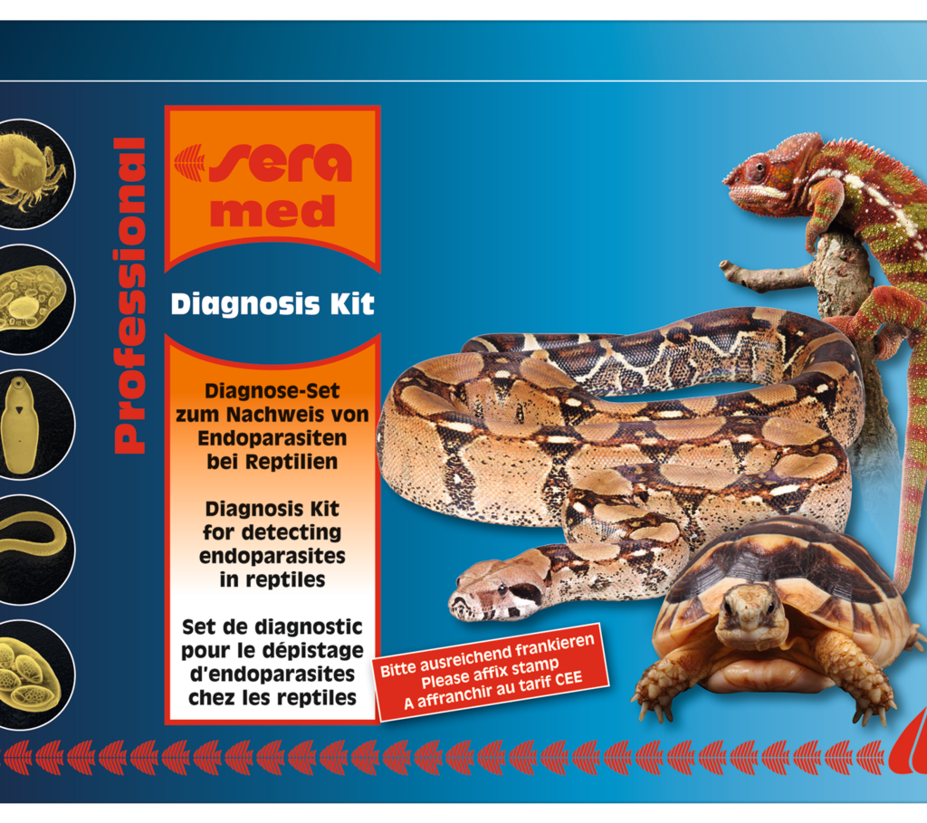 Embalagem sera med Professional kit de diagnóstico para répteis 02207