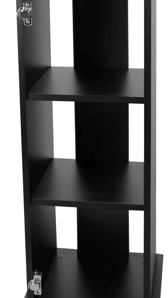 Móvel preto sera Scaper Cube de 100 cm sem porta