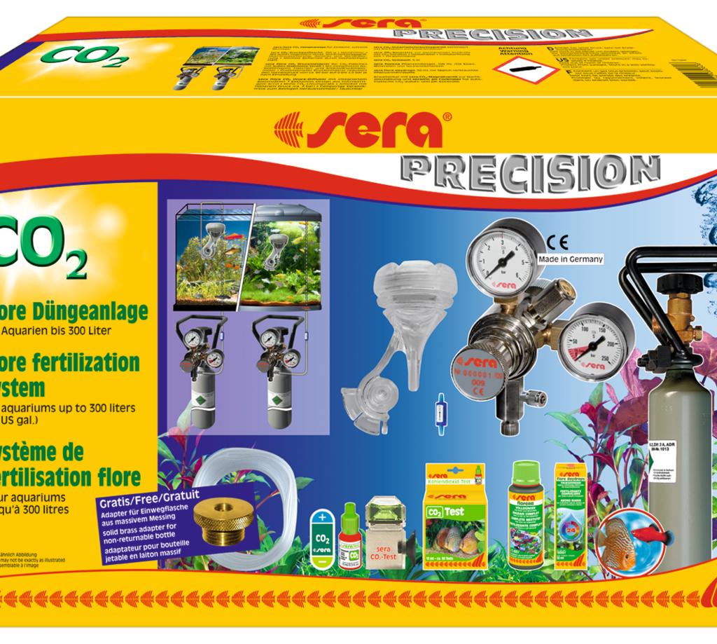 Embalagem Sera flore sistema de fertilização CO2, referência 08060