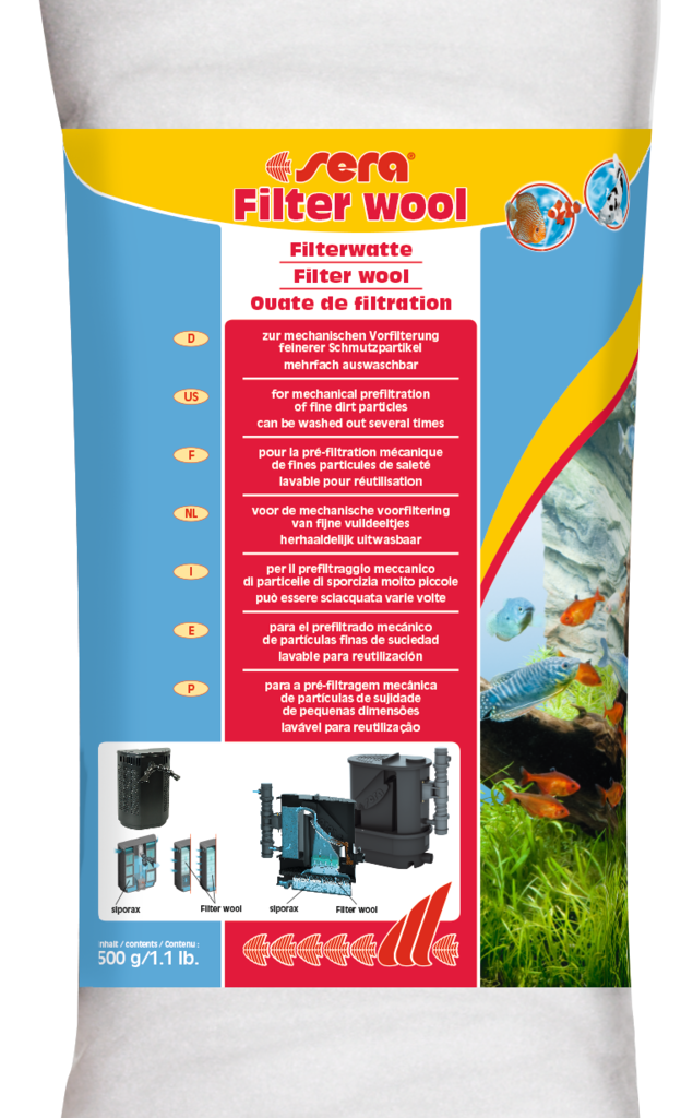Embalagem sera filter wool 500 g, referência 08466