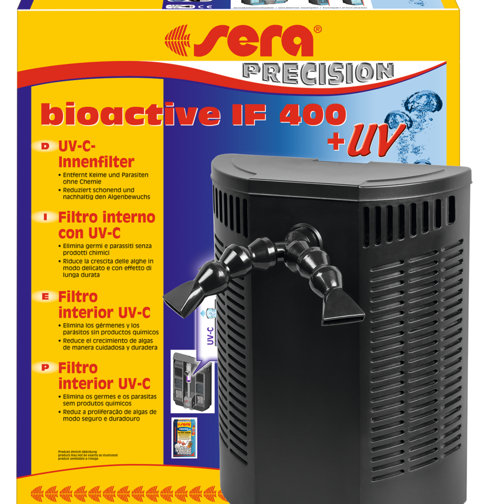 Filtro interior SERA Bioactive IF 400 + UV com embalagem original