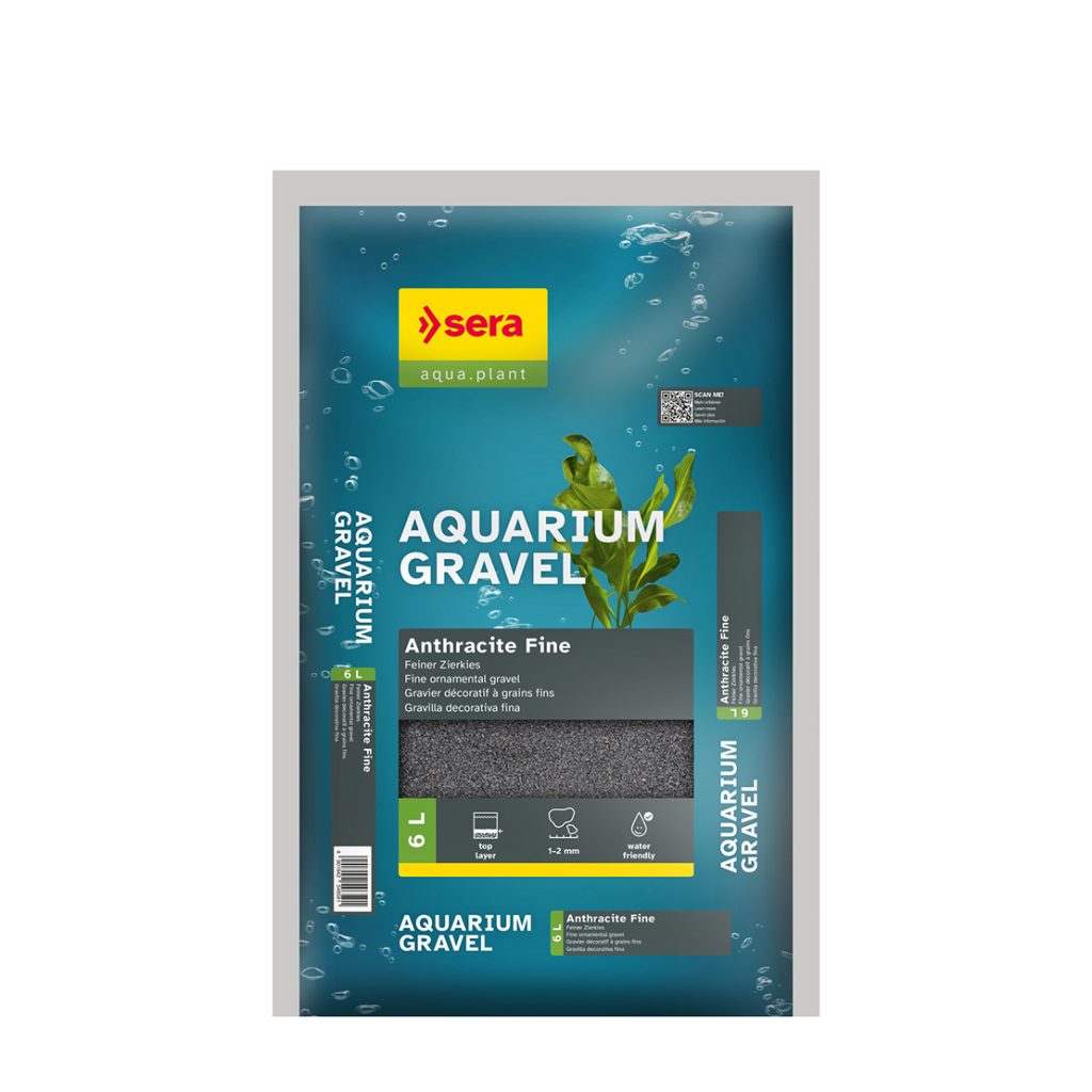 SERA Aquarium Gravel Anthracite Fine (6L)