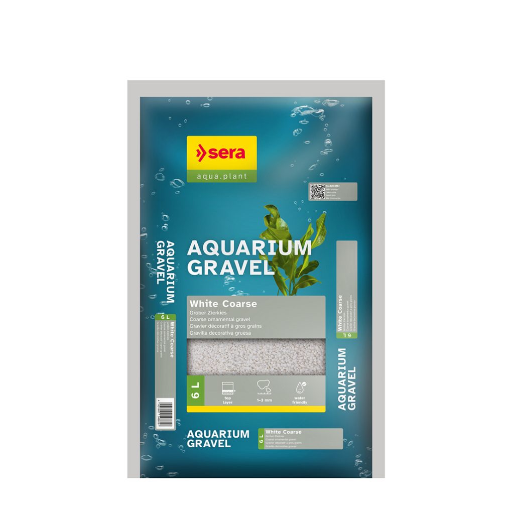 SERA Aquarium Gravel White Coarse 6L