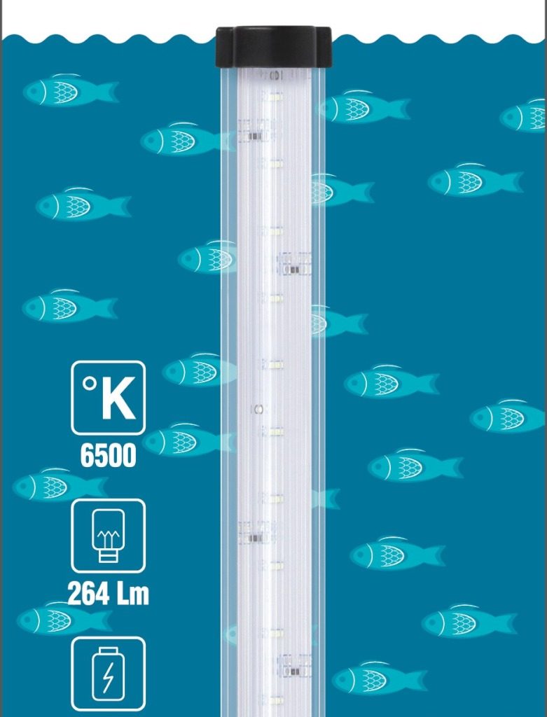Embalagem da rampa LED Zolux EKAI 30, 6500 K, 264 lúmenes e 1,32 W