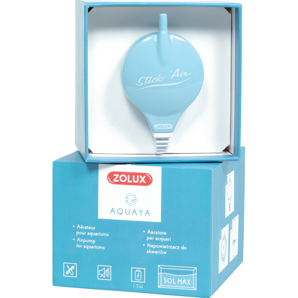 Embalagem da bomba de ar Zolux Ekaï StickAir azul 320756