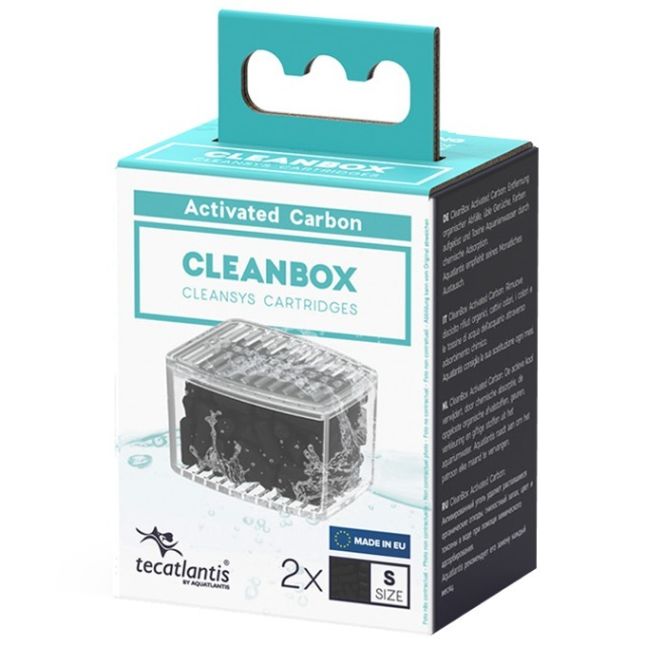 Embalagem Tecatlantis CleanBox Activated Carbon S, referência 14064